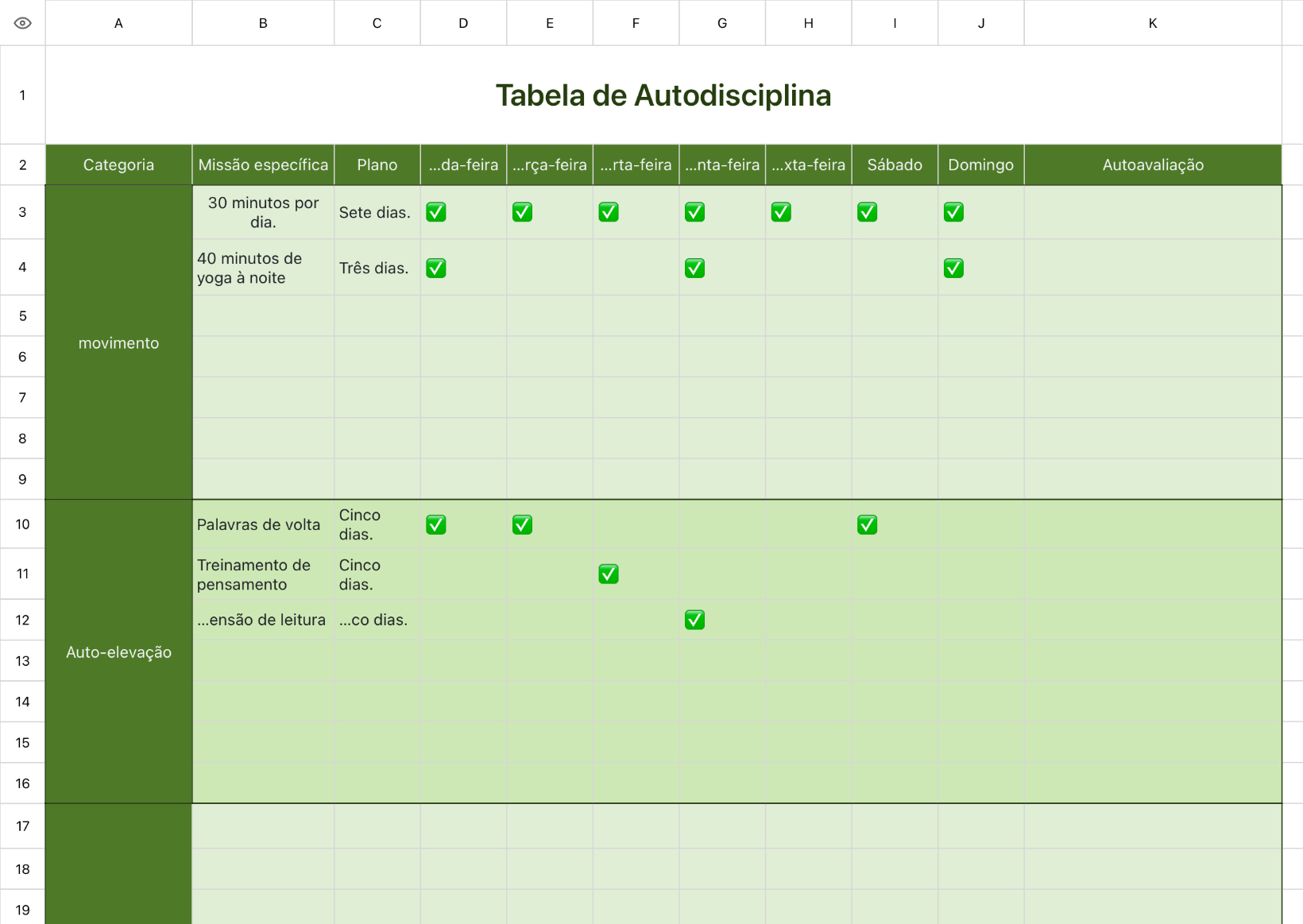 Tabela de Autodisciplina1